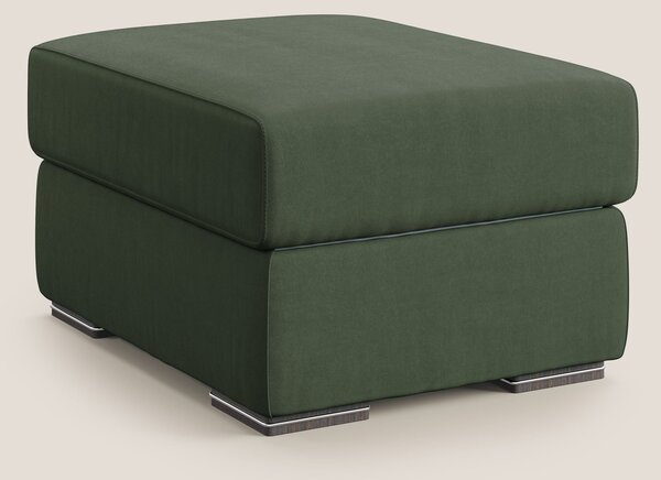 Sun pouf apribile contenitore in microfibra smacchiabile T11 verde