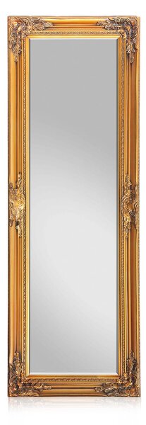 Casa Chic Ashford - Specchio da terra, cornice in legno massiccio, rettangolare, 130 x 45 cm