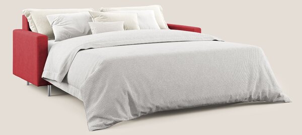 Megan divano letto matrimoniale in microfibra smacchiabile T11 rosso