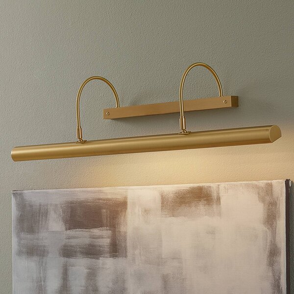 Knapstein Lunga lampada per quadri PICTURE ottone opaco PICTURE, dimmerabile, Ottone / Oro, Corridoio, Ottone, Design, Applique