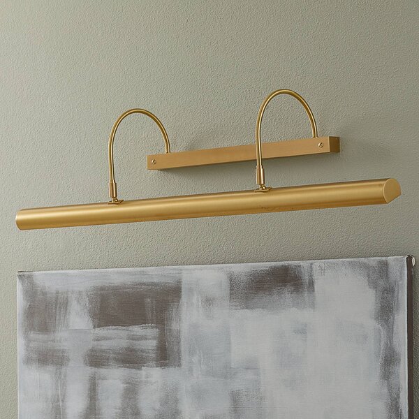 Knapstein Lunga lampada per quadri PICTURE ottone opaco PICTURE, dimmerabile, Ottone / Oro, Corridoio, Ottone, Design, Applique