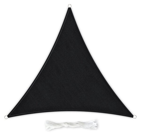 Blumfeldt Vela parasole triangolare 3 x 3 x 3 m poliestere permeabile all'aria