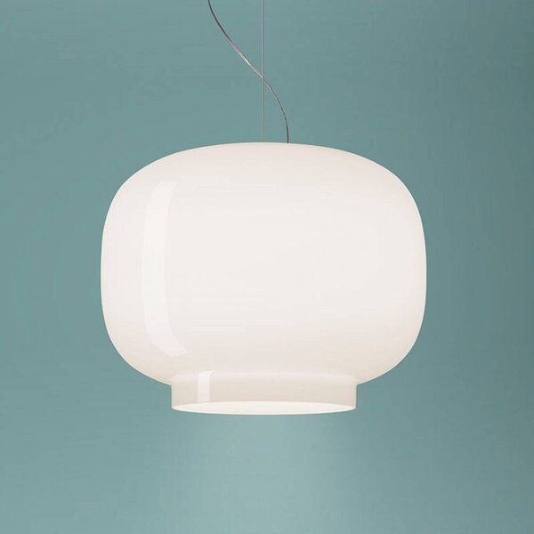 Foscarini Lampada a sospensione Chouchin 1 Bianco, dimmerabile, Bianco / Opale, Cucina, Vetro, Design, Lampada a sospensione