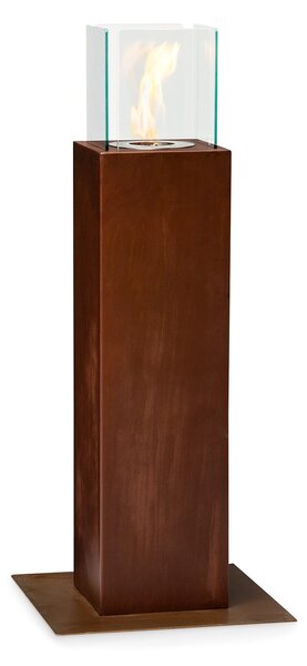 Blumfeldt Arizona Rust Small, Braciere a colonna, 0,6 L, incl. copertura in tessuto