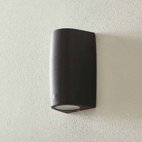 Fumagalli Applique da esterni a LED Marta, Nero, Plastica, Moderno, Applique LED da esterni