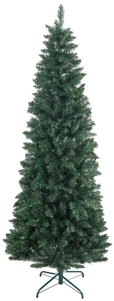 Albero di Natale Artificiale 210 cm 687 Rami Design Alto e Stretto Verde