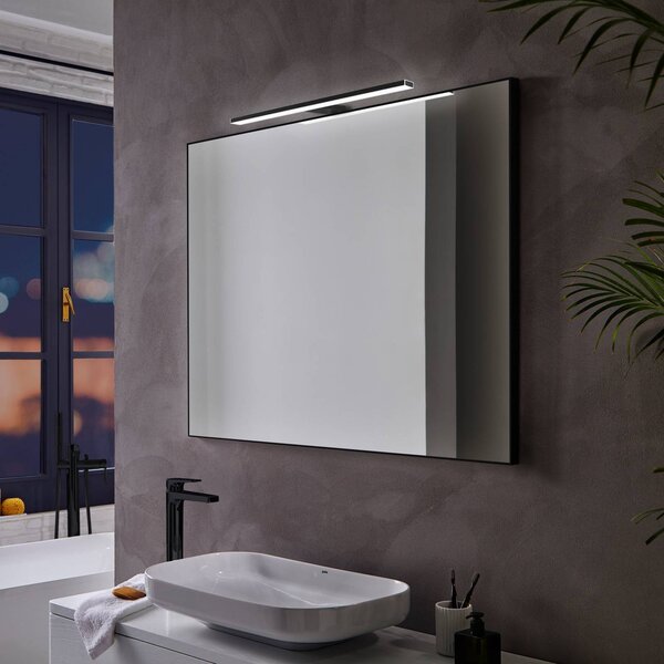 Ebir Applique da parete Pandora, Nero, Bagno, Plastica, Moderno, Applique
