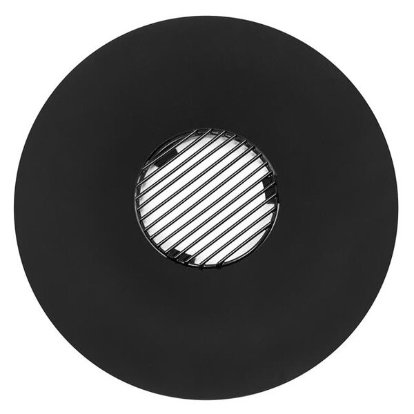 Blumfeldt Heat Disc anello grill con graticola per barbecue con O da 57 cm acciaio nero