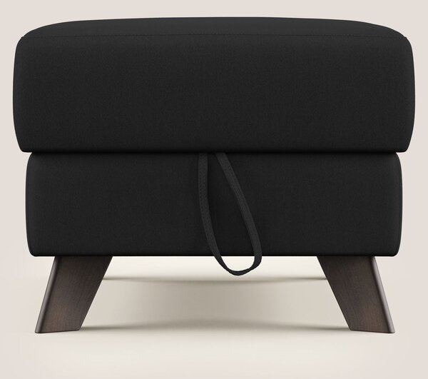 Moon Pouf contenitore e piedini alti in microfibra impermeabile T11 ne