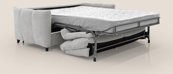 Peonia divano letto scandinavo con materasso H18 cm e morbido e alto s