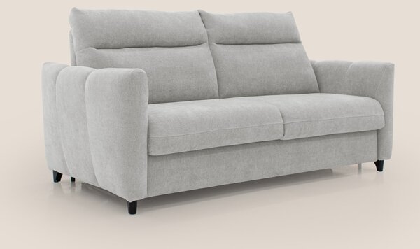 Peonia divano letto scandinavo con materasso H18 cm e morbido e alto s