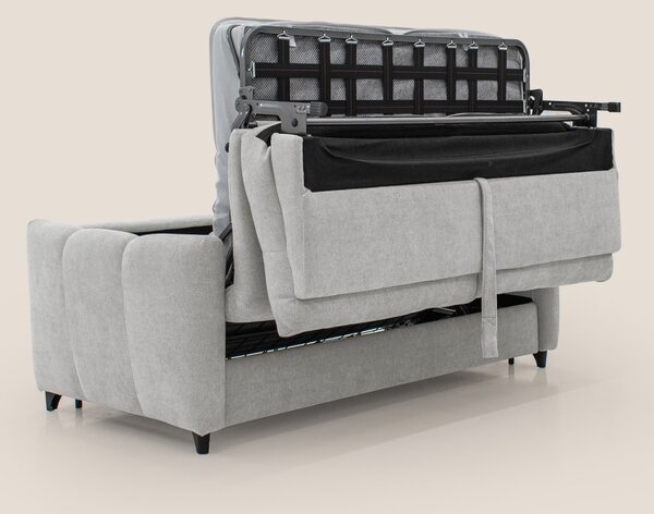Peonia divano letto scandinavo con materasso H18 cm e morbido e alto s