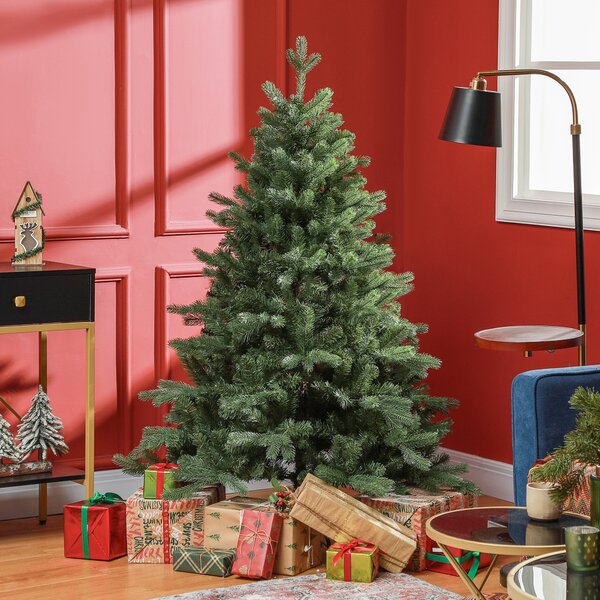 Albero di Natale Artificiale 150 cm 847 Rami Apertura Automatica Verde