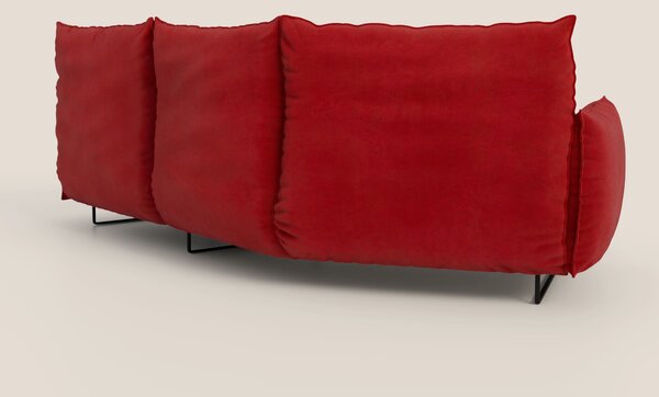 Monamour divano moderno angolare con opzione relax elettrico in microf