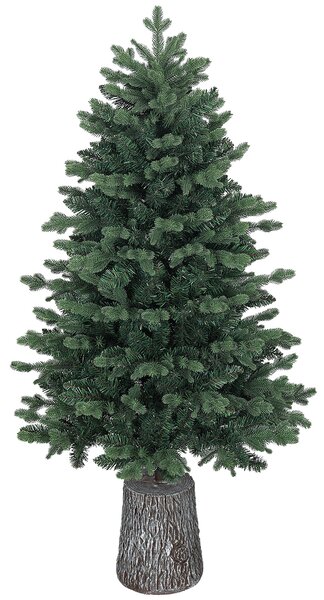Albero di Natale Artificiale 150 cm 994 Rami Realistico Base in Resina Verde