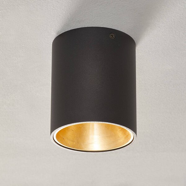 EGLO Plafoniera LED rotonda Polasso, nero-oro