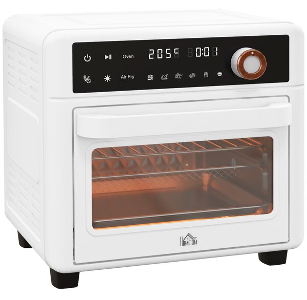 Forno Elettrico 1500W 13L 12 Programmi Friggitrice ad Aria Bianco
