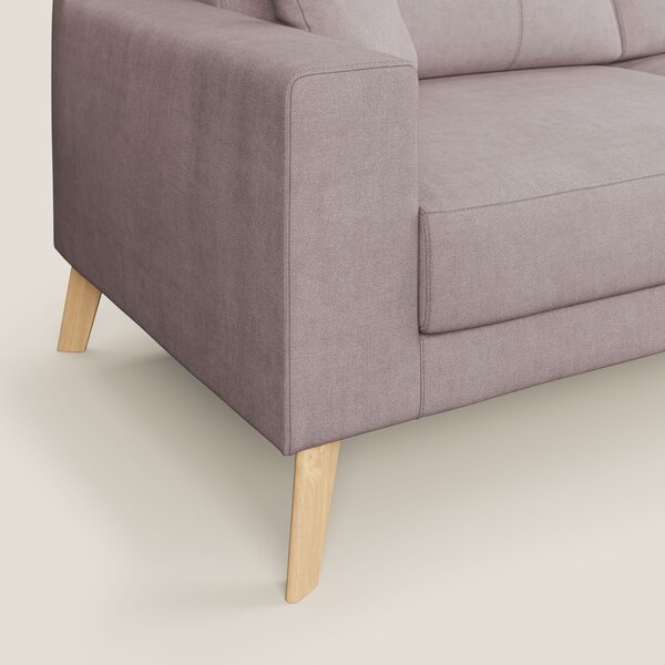 Danish divano moderno in tessuto morbido impermeabile T02 rosa
