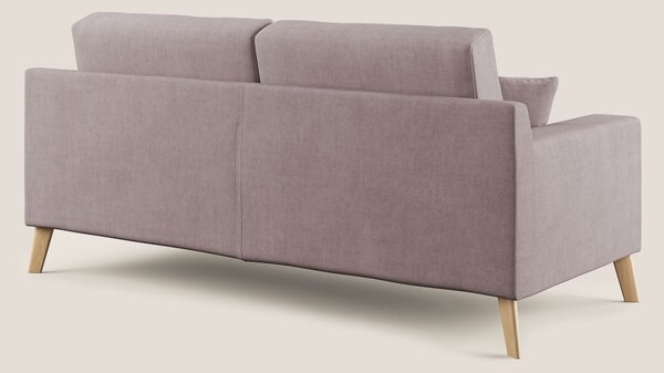 Danish divano moderno in tessuto morbido impermeabile T02 rosa