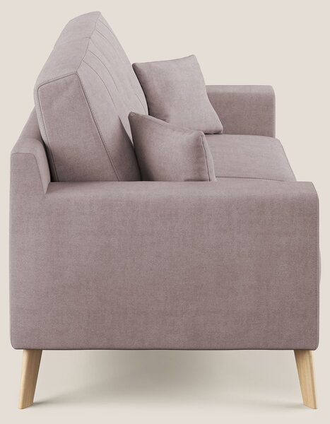 Danish divano moderno in tessuto morbido impermeabile T02 rosa