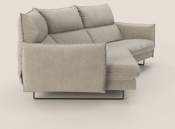 Monamour divano moderno angolare con opzione relax elettrico in microf