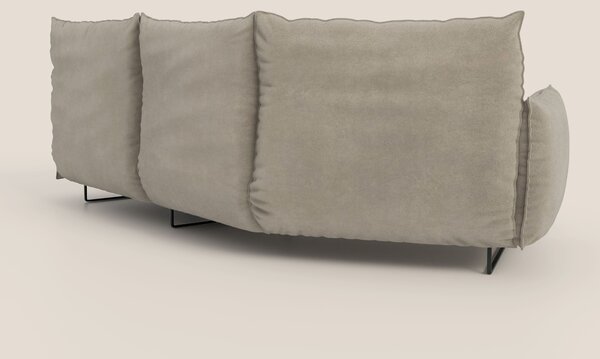 Monamour divano moderno angolare con opzione relax elettrico in microf