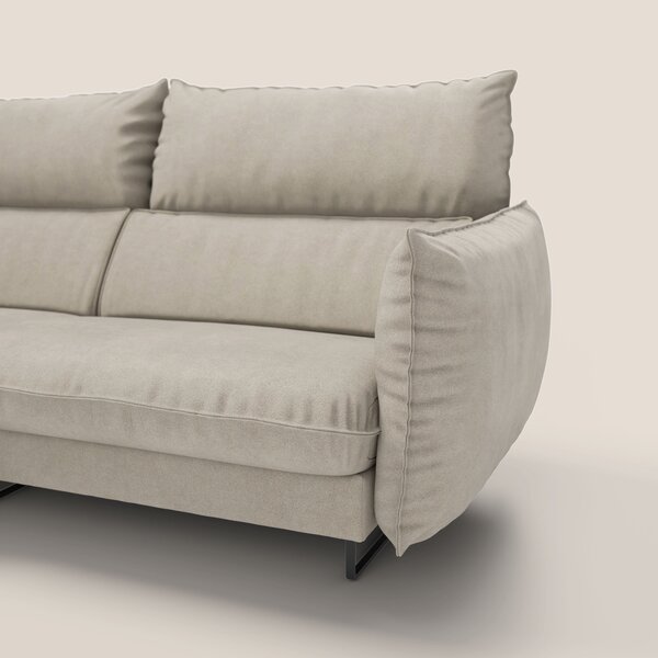 Monamour divano moderno angolare con opzione relax elettrico in microf