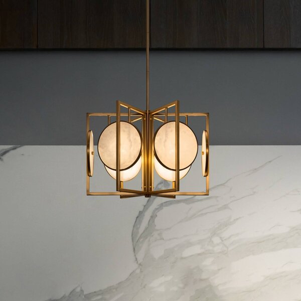 Maytoni Lampada a sospensione Marmo, dimmerabile, Ottone / Oro, Soggiorno / Sala da pranzo, Metallo, Moderno, Lampada a sospensione