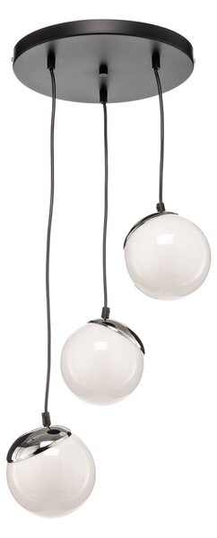 Lampada a sospensione sfera trasparente interno ottone PONTINA - Lampade  Vintage e Industriali