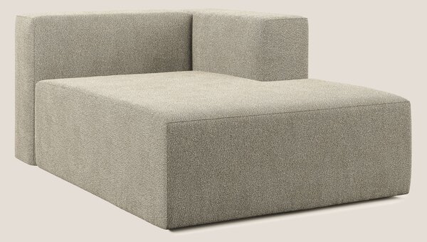 Nettuno modulo chaise longue in morbido tessuto bouclè T07 beige