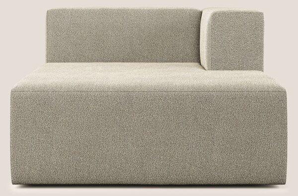 Nettuno modulo chaise longue in morbido tessuto bouclè T07 beige