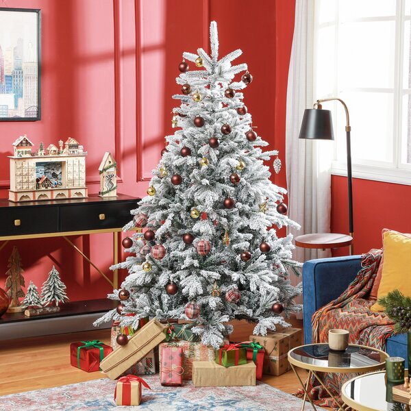 Albero di Natale Artificiale Innevato 180 cm 1321 Rami Verde