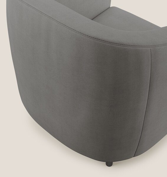 Pandora Poltroncina in tessuto morbido impermeabile T02 grigio