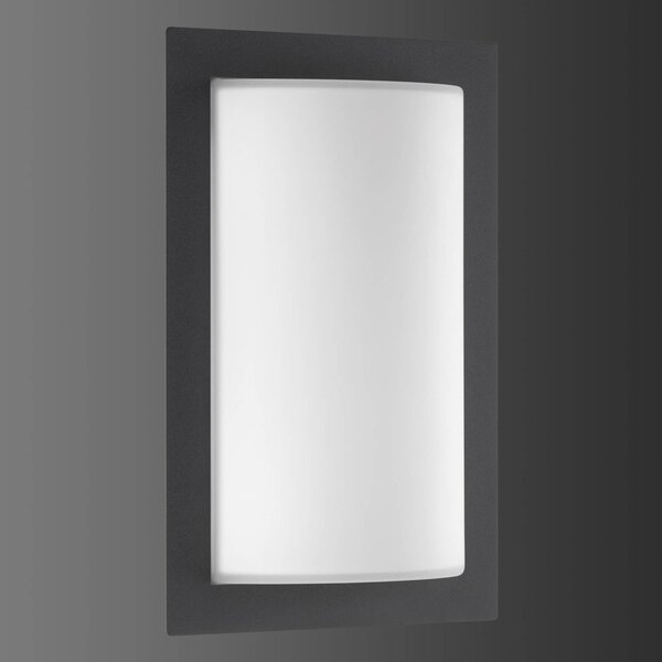 LCD Applique da esterno Luise color grafite con luce LED