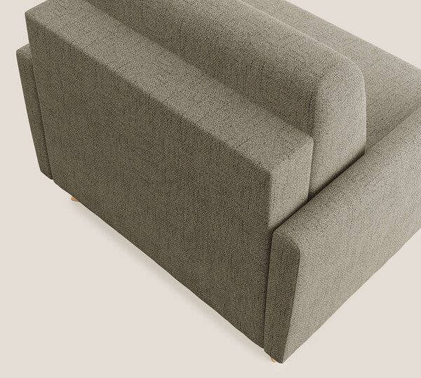 Edgar poltrona letto in tessuto felis impermeabile T03 marrone