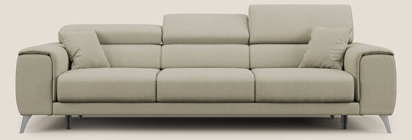 Fusion divano con 3 sedute allungabili in tessuto smacchiabile T05 pan