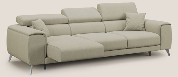 Fusion divano con 3 sedute allungabili in tessuto smacchiabile T05 pan