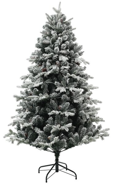 Albero di Natale Artificiale Innevato 180 cm 793 Rami con Luci LED