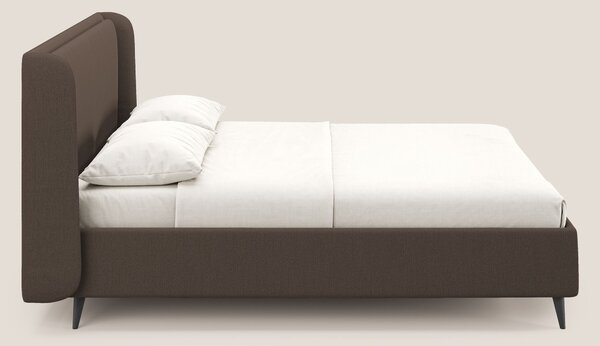 Nadine letto contenitore di design e comfort Italiano in tessuto imper
