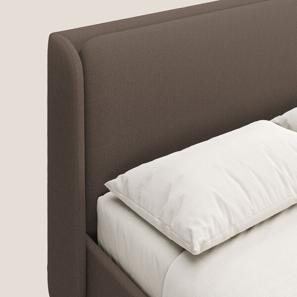 Nadine letto contenitore di design e comfort Italiano in tessuto imper