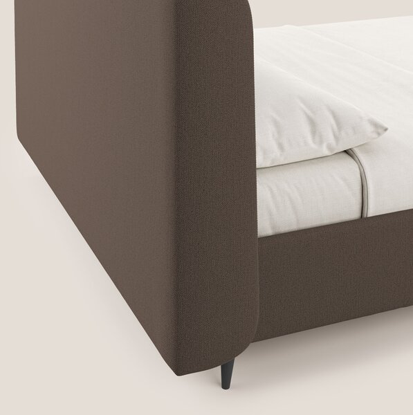 Nadine letto contenitore di design e comfort Italiano in tessuto imper