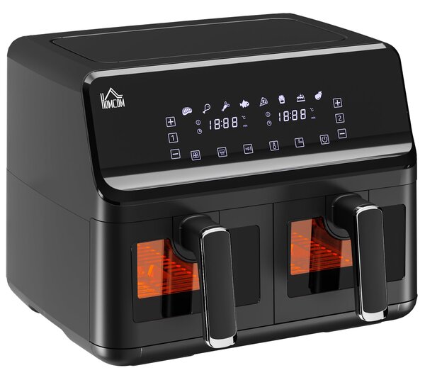 Friggitrice ad Aria 2 Cestelli Indipendenti 4 L Schermo LED Touch Nero