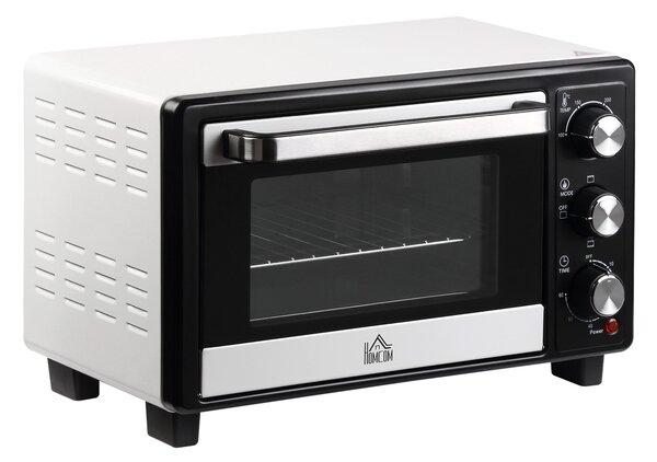 Fornetto Elettrico 1400W 16L 3 Metodi di Cottura e Timer Bianco