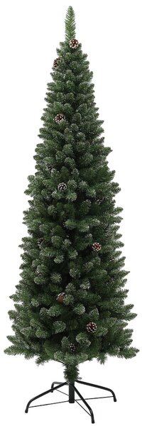 Albero di Natale Artificiale 180 cm 618 Rami con Pigne Verde