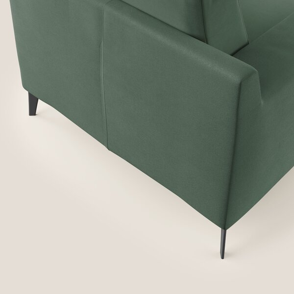 Prestige poltroncina moderna in microfibra smacchiabile T11 verde