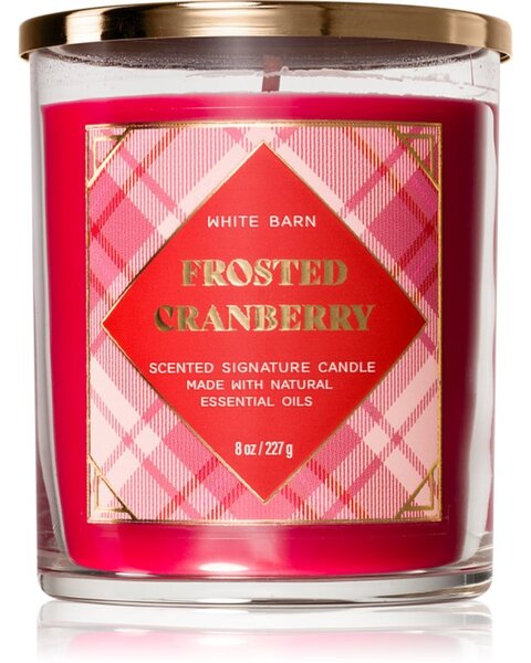 Bath & Body Works Frosted Cranberry candela profumata 227 g