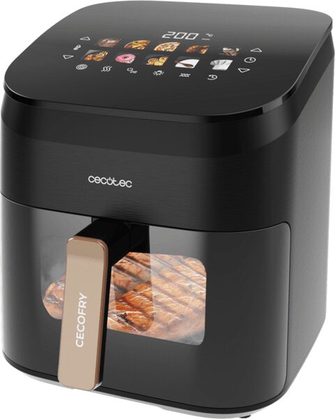Cecotec Friggitrice ad Aria Capacit 6.5 Litri Potenza 2200 Watt Touch colore Nero - A01_EU01_101135 Cecofry&Grill Smokin' 6500