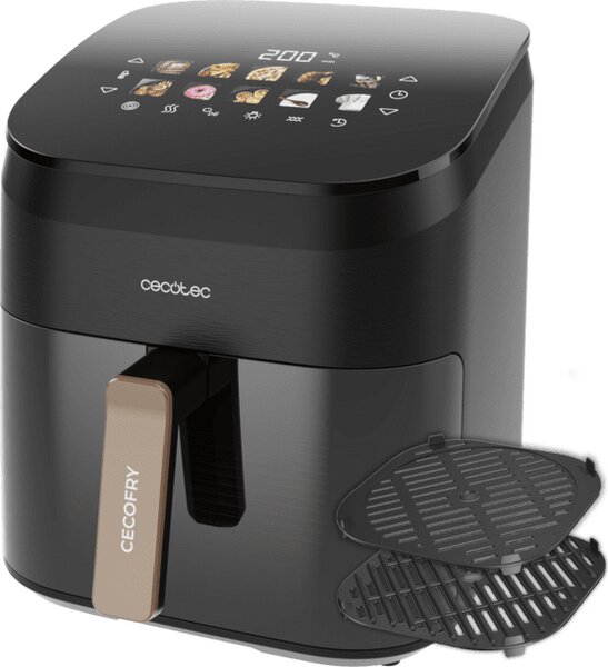 Cecotec Friggitrice ad Aria Capacit 6.5 Litri Potenza 2200 Watt Touch colore Nero - A01_EU01_101135 Cecofry&Grill Smokin' 6500