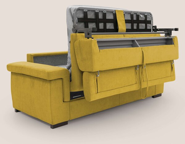 Bjorn divano letto sfoderabile con materasso H18 cm e poggiatesta recl