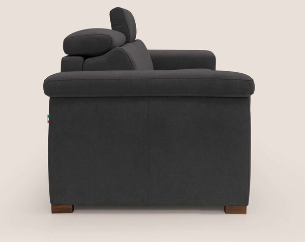 Giunone divano letto con materasso alto 18 cm e poggiatesta reclinabil